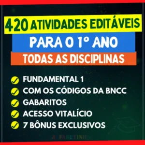 ATIVIDADES - 1º ANO FUNDAMENTAL - BNCC 2025