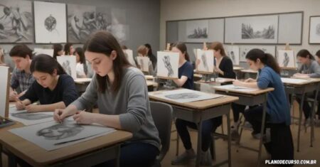 Plano de curso de grafite educativo que otimiza o aprendizado