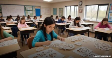 Plano de curso de kirigami artístico: transforme suas aulas em momentos criativos