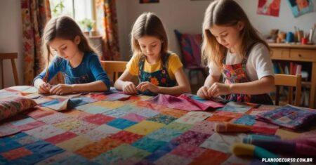 Plano de curso de patchwork infantil: como criar atividades divertidas
