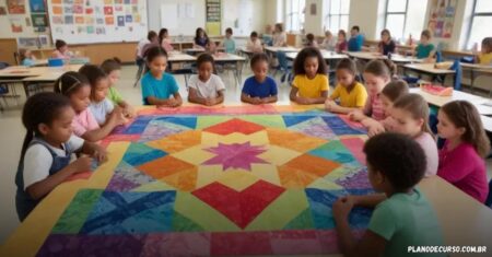 Plano de curso de quilt educativo: transforme suas aulas em experiências únicas