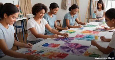 Plano de curso de pintura em tecido: descubra o melhor método para ensinar