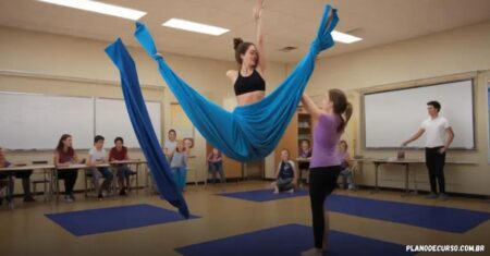 Plano de curso de tecido acrobático: melhore suas aulas de forma prática