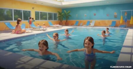 Plano de curso de natação infantil: como engajar e ensinar com eficiência
