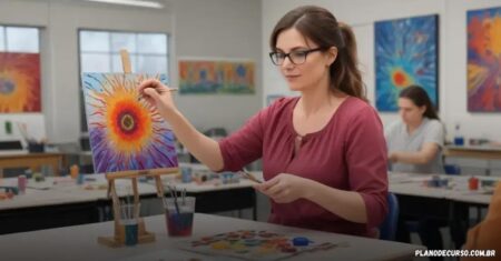 Plano de curso de pintura em vidro: crie aulas criativas e envolventes