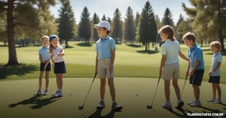 Plano de curso de golfe infantil: como ensinar crianças a amar o esporte